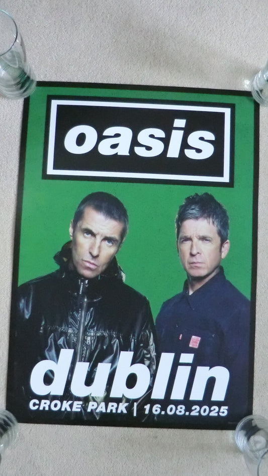 Oasis live'25 16th August 2025 Dublin Lithograph Poster