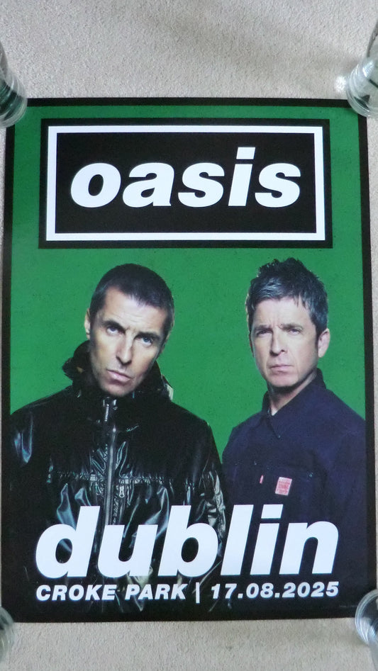 Oasis live'25 17th August 2025 Dublin Lithograph Poster