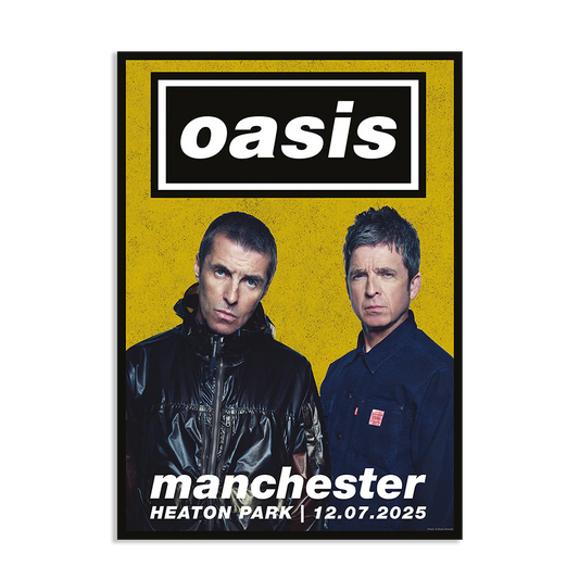 Oasis live'25 12th July 2025 Manchester Lithograph Poster