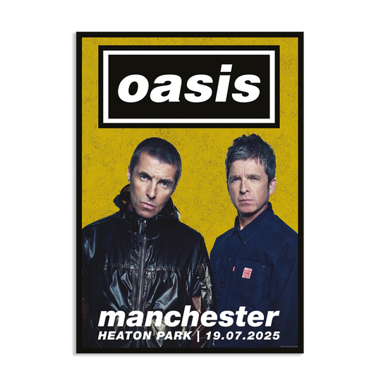 Oasis live'25 19th July 2025 Manchester Lithograph Poster