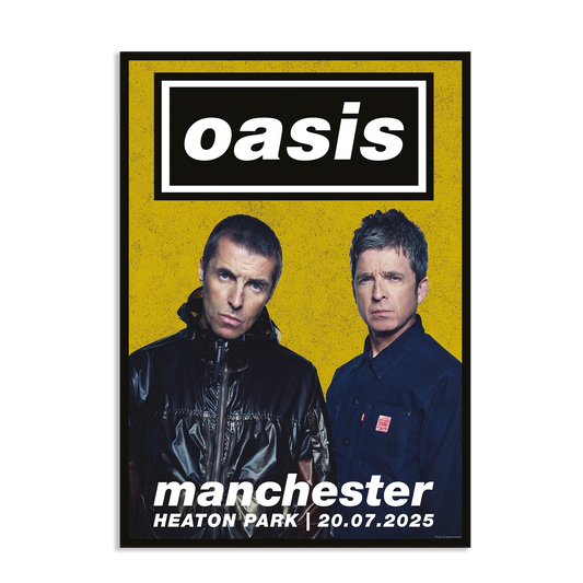 Oasis live'25 20th July 2025 Manchester Lithograph Poster