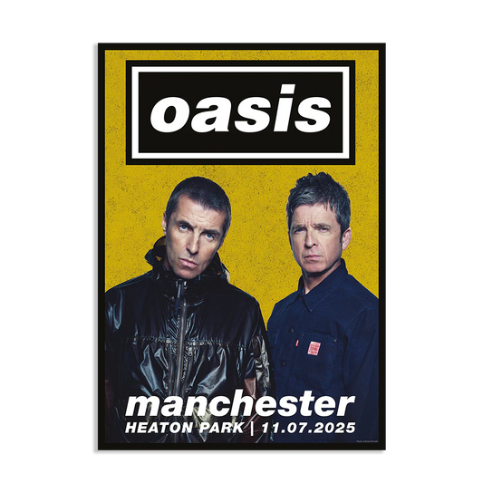 Oasis live'25 11th July 2025 Manchester Lithograph Poster